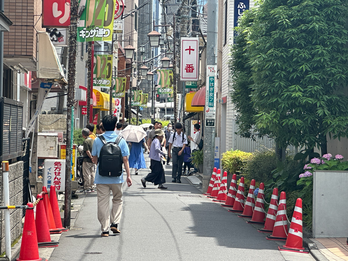 東中野ギンザ通りの風景