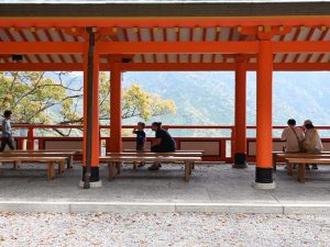 熊野の山々を見渡す絶景をゆったりと眺めるひとときも格別です