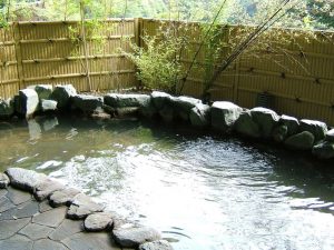 日本三美人の湯の一つ龍神温泉郷。こちらは日高川沿いにある源泉掛け流しの共同浴場「元湯」