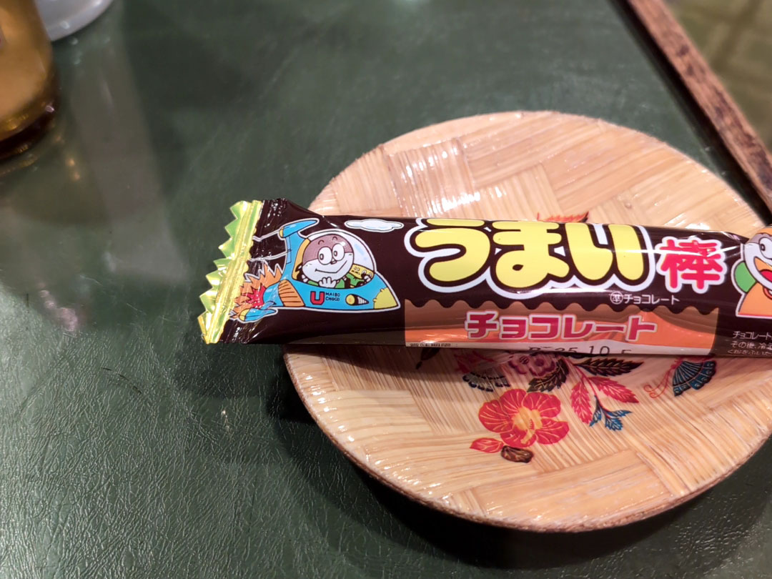 ちょこっと甘いお菓子はサービス