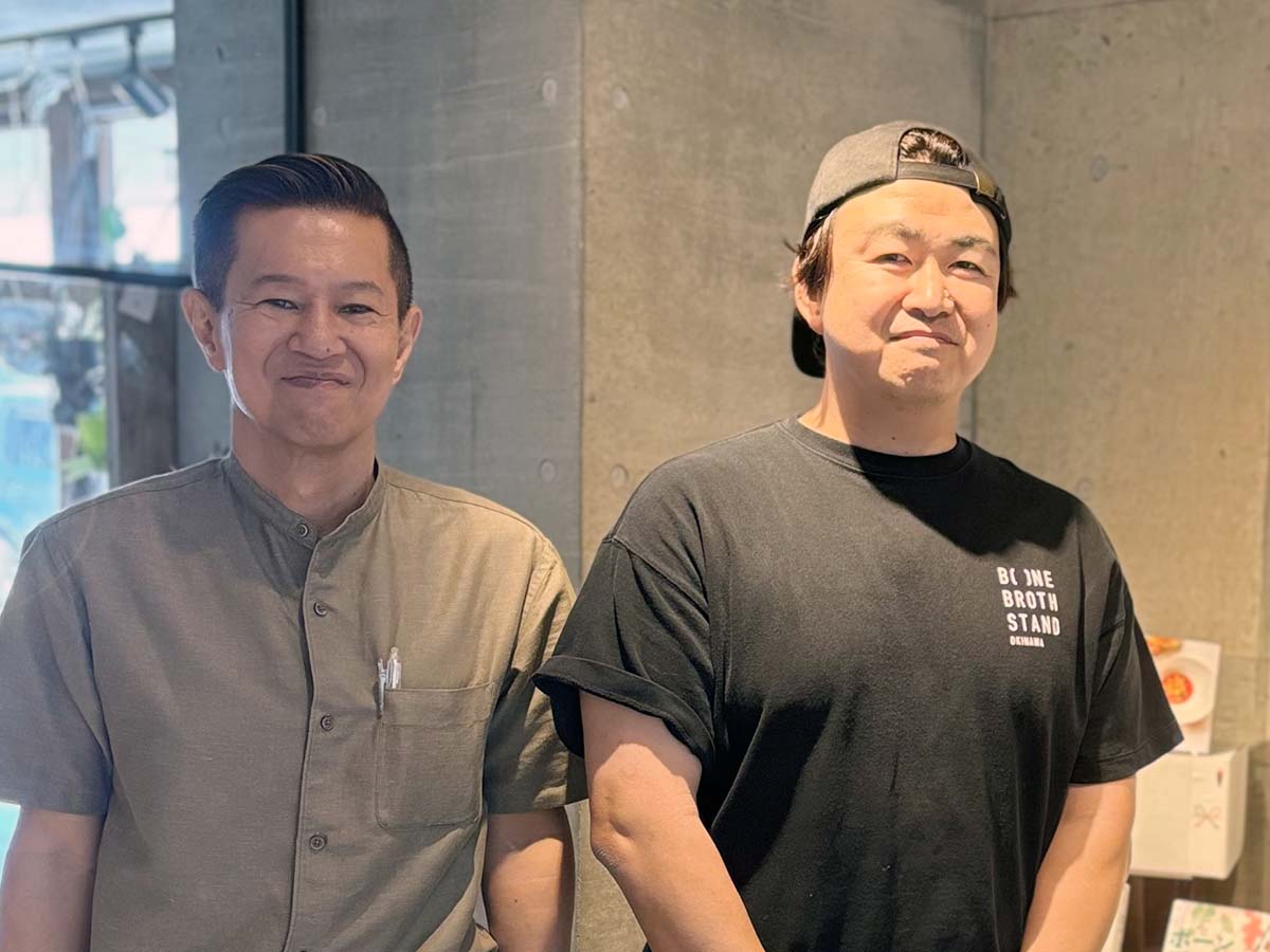 右:奥谷代表、左:伊禮マネージャー