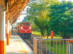 台湾を走る阿里山鉄道