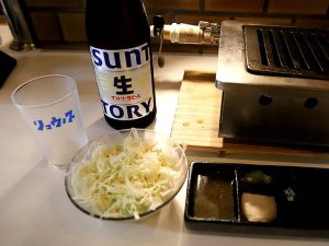 瓶ビール680円+お通し500円