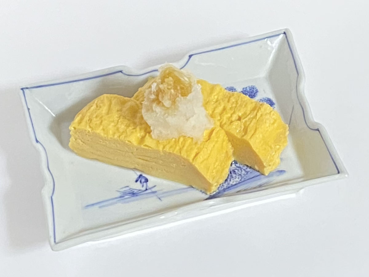 だし巻き玉子に大根おろしを添えて