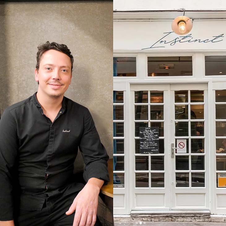 マキシミリアン・ヴォレック氏がシェフをつとめるパリの『Bistro Instinct』は、日本人も多数来店