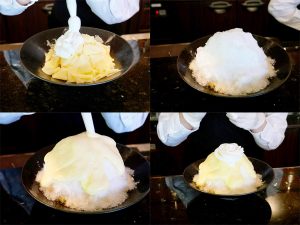 注文を受けた後、スタッフが手作業で作っていく