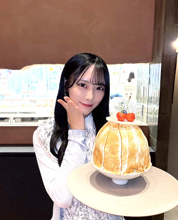 今回の白ポイントはこちらの氷菓！こんなに大きいのに可愛い姿がポイント [食楽web]