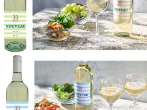 上：「30マイルヌーヴォ リースリング 750ml」1529円、下：「30マイルヌーヴォ ソーヴィニヨンブラン&シャルドネ 750ml」1529円
