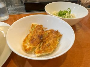 大きな餃子で、パリッともちもち食感