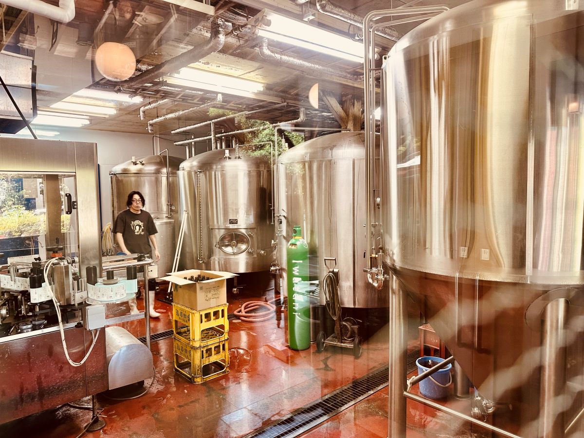 敷地内のクラフトビール工場