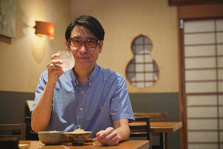 大分の麦焼酎「舞香」グラス 800円