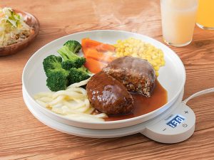 専用皿はプレートの上に置くだけでセット完了