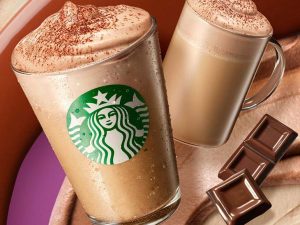 「チョコレート ムース ラテ」(ホット/アイス) 持ち帰り 589円、店内利用 600円※トールサイズのみ、写真はイメージ