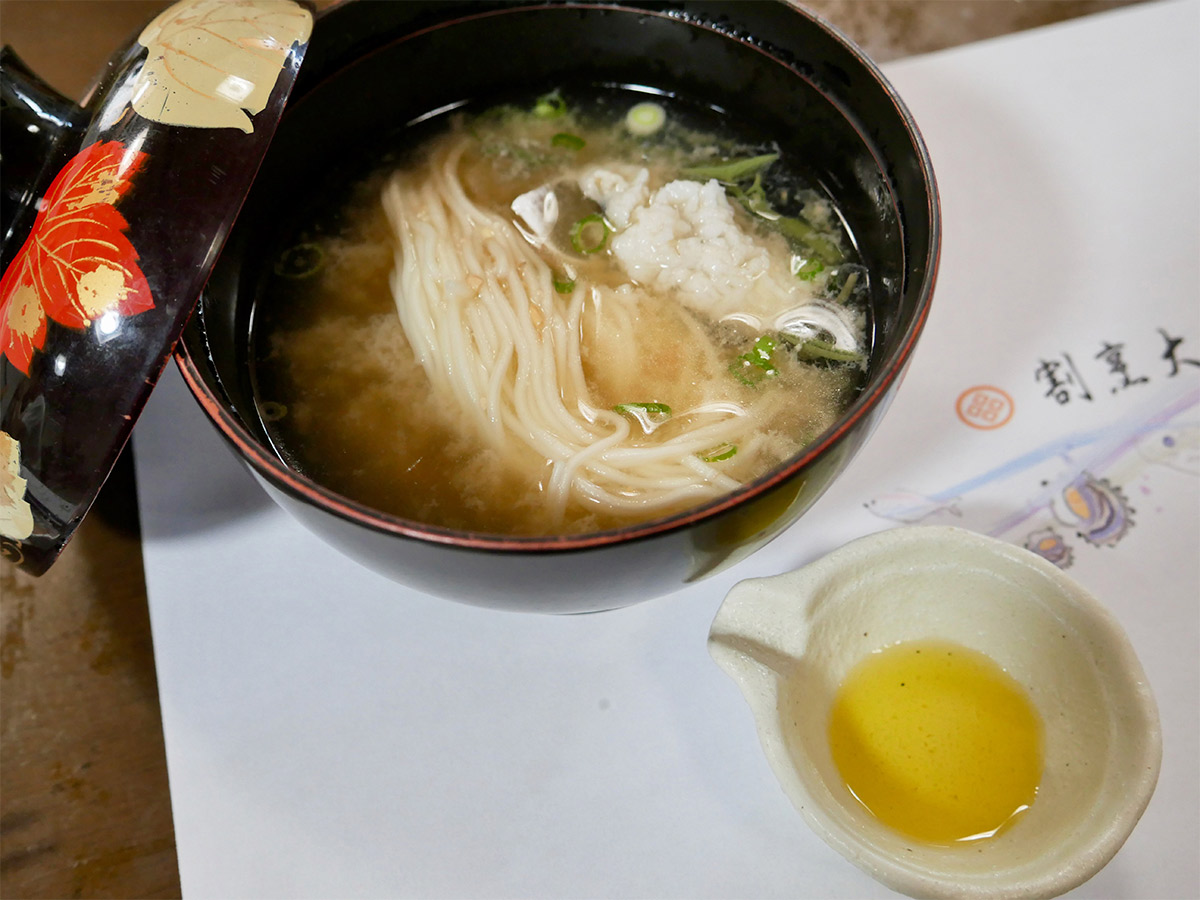 「江田島産 鱧のお椀物 順才 素麺」