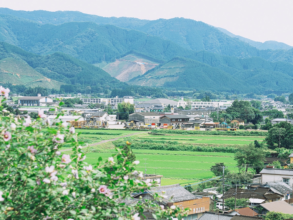 熊本県湯前町の様子