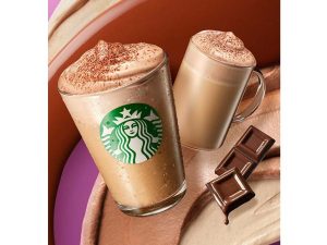 「チョコレート ムース ラテ」(ホット/アイス) 持ち帰り 589円、店内利用 600円※トールサイズのみ、写真はイメージ