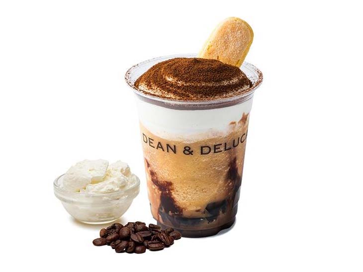 キャプ)コーヒーゼリーをしのばせた「ティラミスフラッペ」