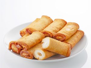 170℃の油で5分ほど揚げると美味しそうなきつね色に
