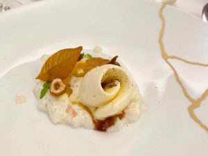 デザート「福井県産コシヒカリのリオレ」 [食楽web]