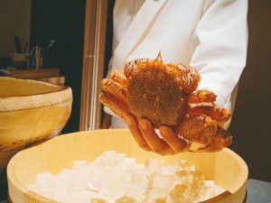 北海道産の毛蟹が今夜の主役