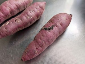 さつまいもの「黒いベタベタ」は汚れじゃありません