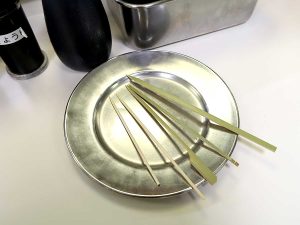 一番短いのが120円串、長く大きくなると高くなっているのでイメージしやすい