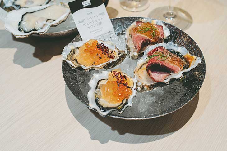 おまかせ生牡蠣3ピース/生牡蠣のカクテル4ピース