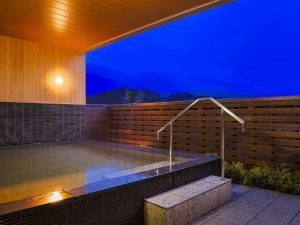 温泉に入りながら美しい星空を堪能！