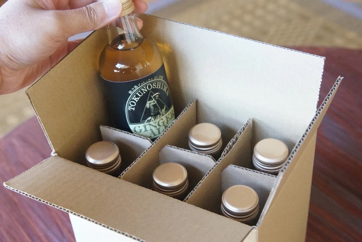 「徳之島ジンジャエール」3000円（税込み、200ml×6本入り）