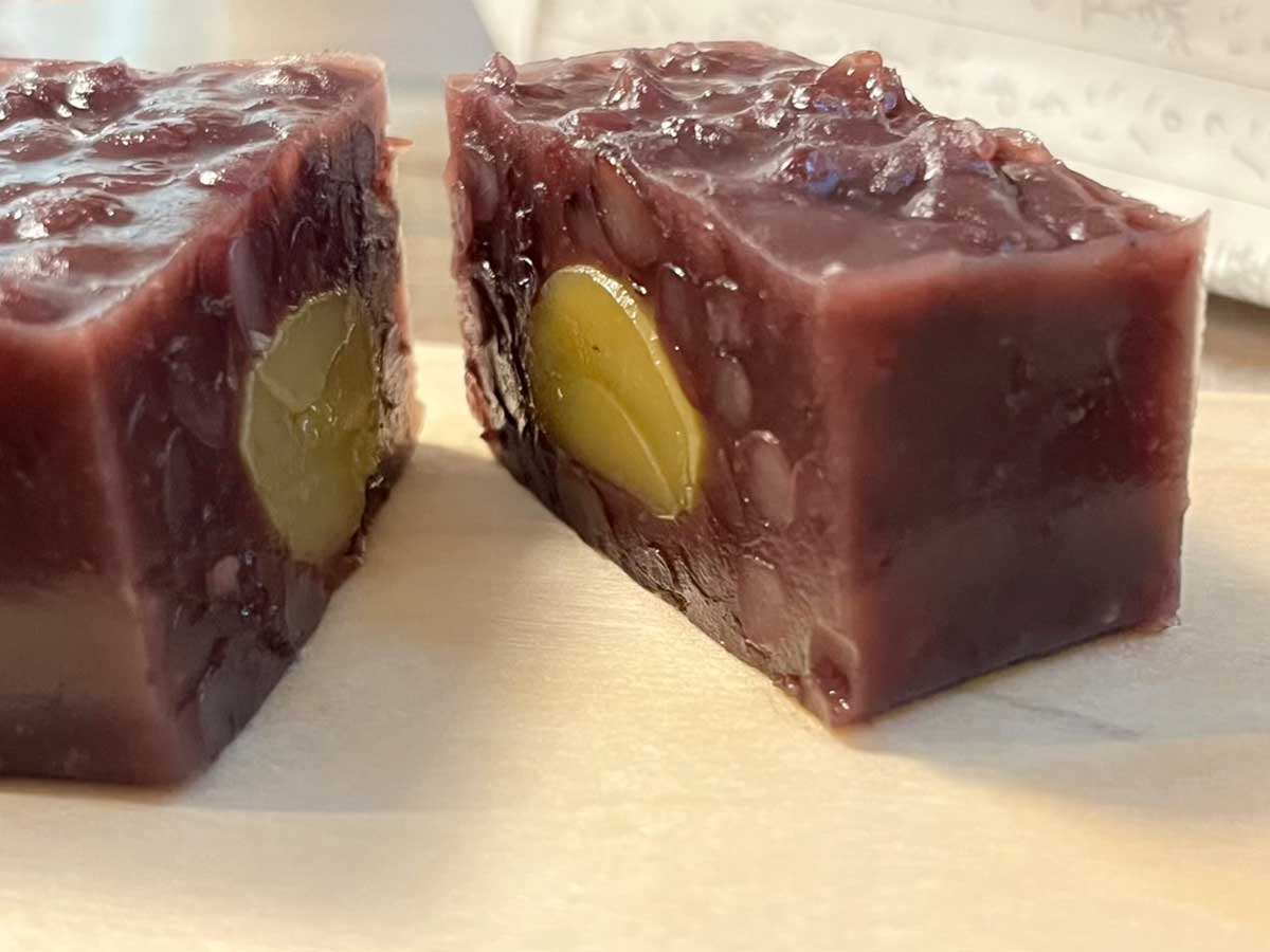 贈り物にもおすすめ生羊羹「からめきの瀬」1500円