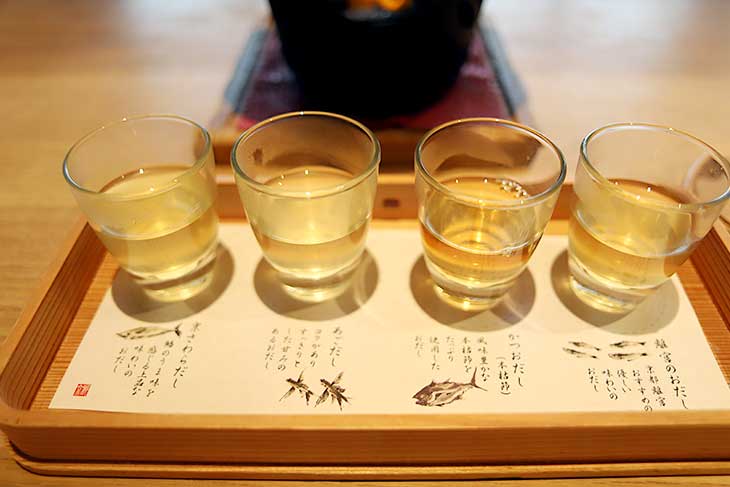 京都離宮のお出汁体験からスタート