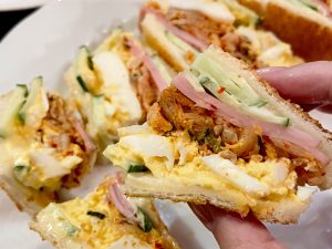 「特製キムチサンド コーヒーセット」1100円