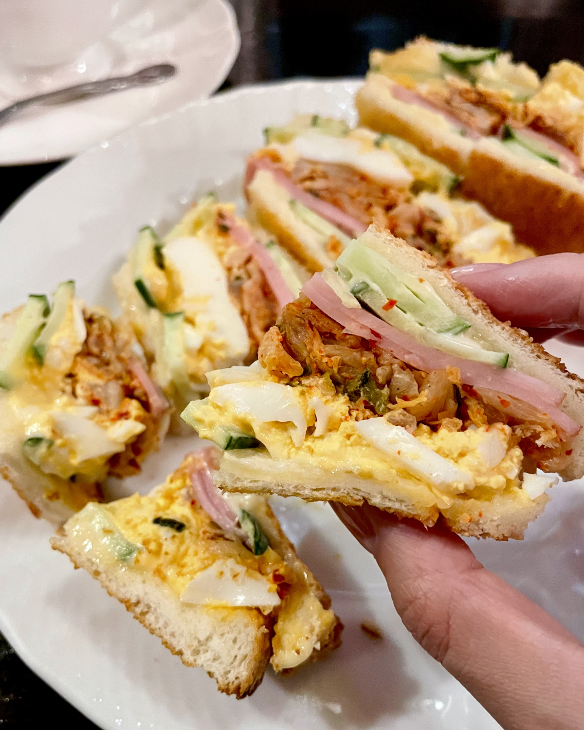 「特製キムチサンド コーヒーセット」1100円