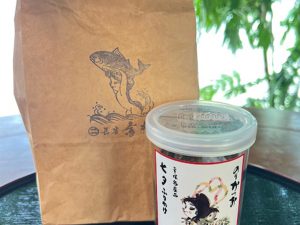 「七夕ふりかけ」。版画家の初代・萩原楽一さんが描いた河童[食楽web]