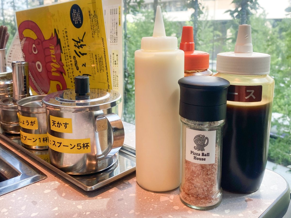 卓上の調味料も豊富です