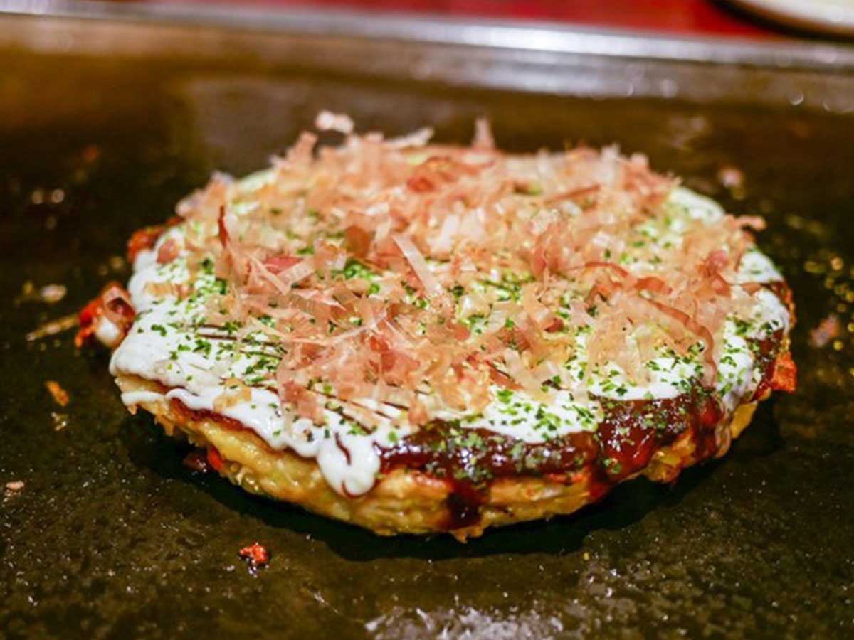 『お好み焼 ゆかり』の定番といえば、やはり「豚玉」