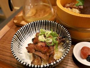 わさびの辛みが豚の旨味と相性バツグン