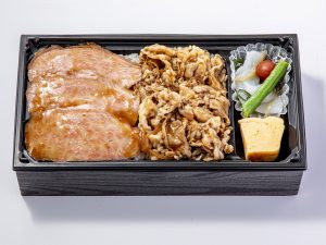 「和牛ステーキと国産牛めし盛り合わせ弁当」1折 1,512円/改札内B1F スクエア ゼロエリア