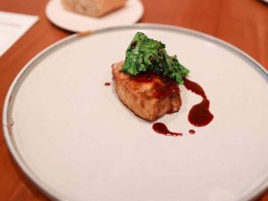 「メカジキのグリル オレンジ風味の照り焼きソース」