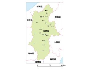 北海道・岩手・福島に次ぐ全国第4位の面積を誇る広大な長野県