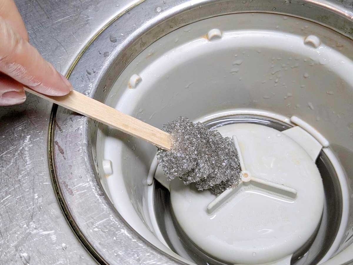 汚れがスルスルと落ちていく