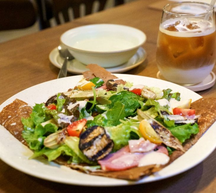 旬野菜のガレットをセットで