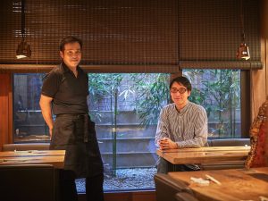 左が『千寿 竹やぶ』のご主人・中村充さん