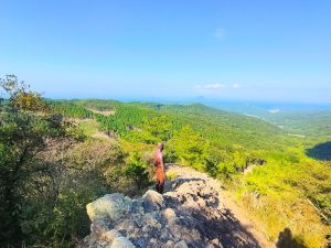 海と山が重なり合う、大分・国東半島の景色