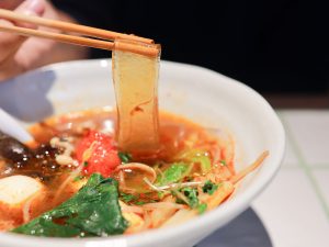 今回は3辛×太麺をチョイス