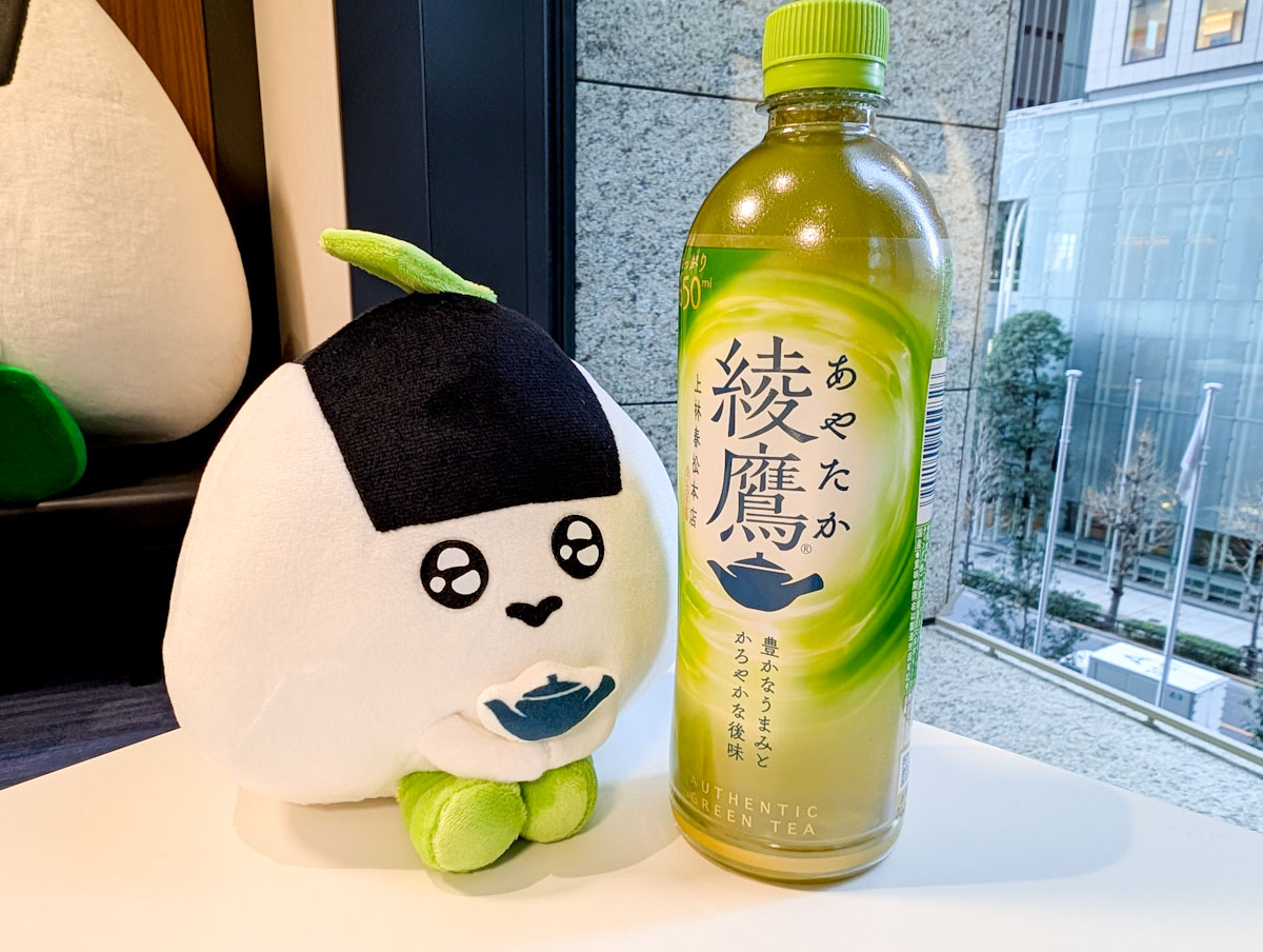 「綾鷹」と新キャラクター「あや茶丸」