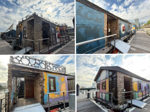 オランダのアムステルダムにある「ボートハウス」をイメージした外観