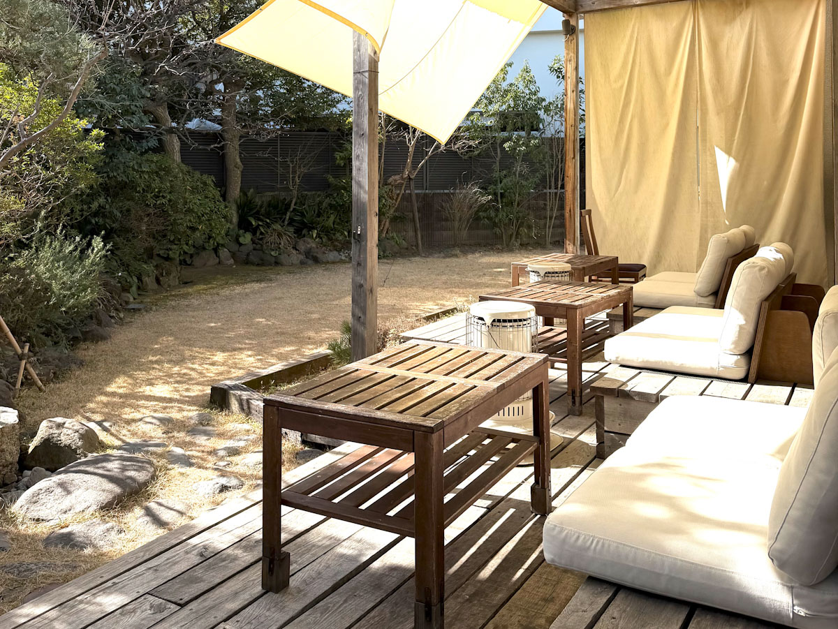 これからの季節、テラス席もおすすめ